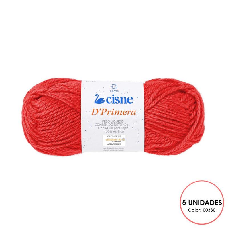 Kit 5 Novelo de Lã Tricô Crochê Cisne D'Primera 40g - COATS - Lãs